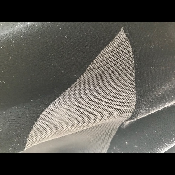 Vintage 90s Black Velvet Cutout Maxi Dress Flaw - Picture 8 of 8